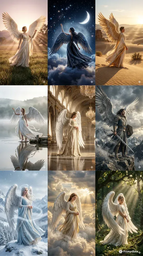 Cinematic Angel Portrait Packs