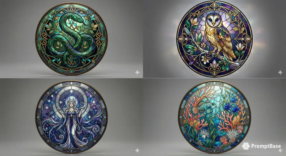 Stained Glass Art Generator For Etsy