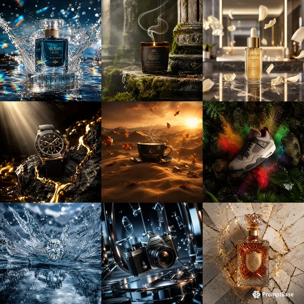 Luxury Splash Product Scenes