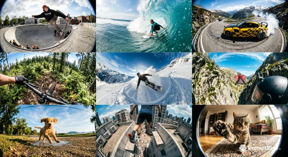 Ultra Wide Fisheye Action Pov Photos