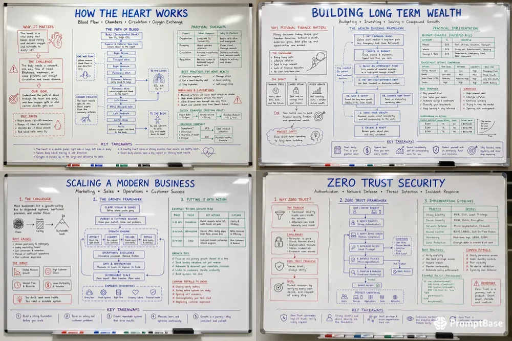 Professional Whiteboard Infographics