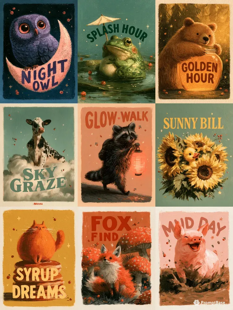 Folkart Animal Whimsies