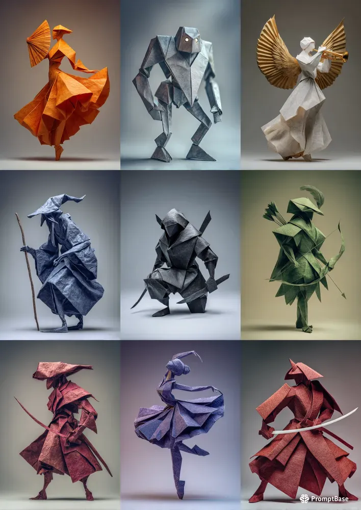 Origami Personas In Studio Portraits