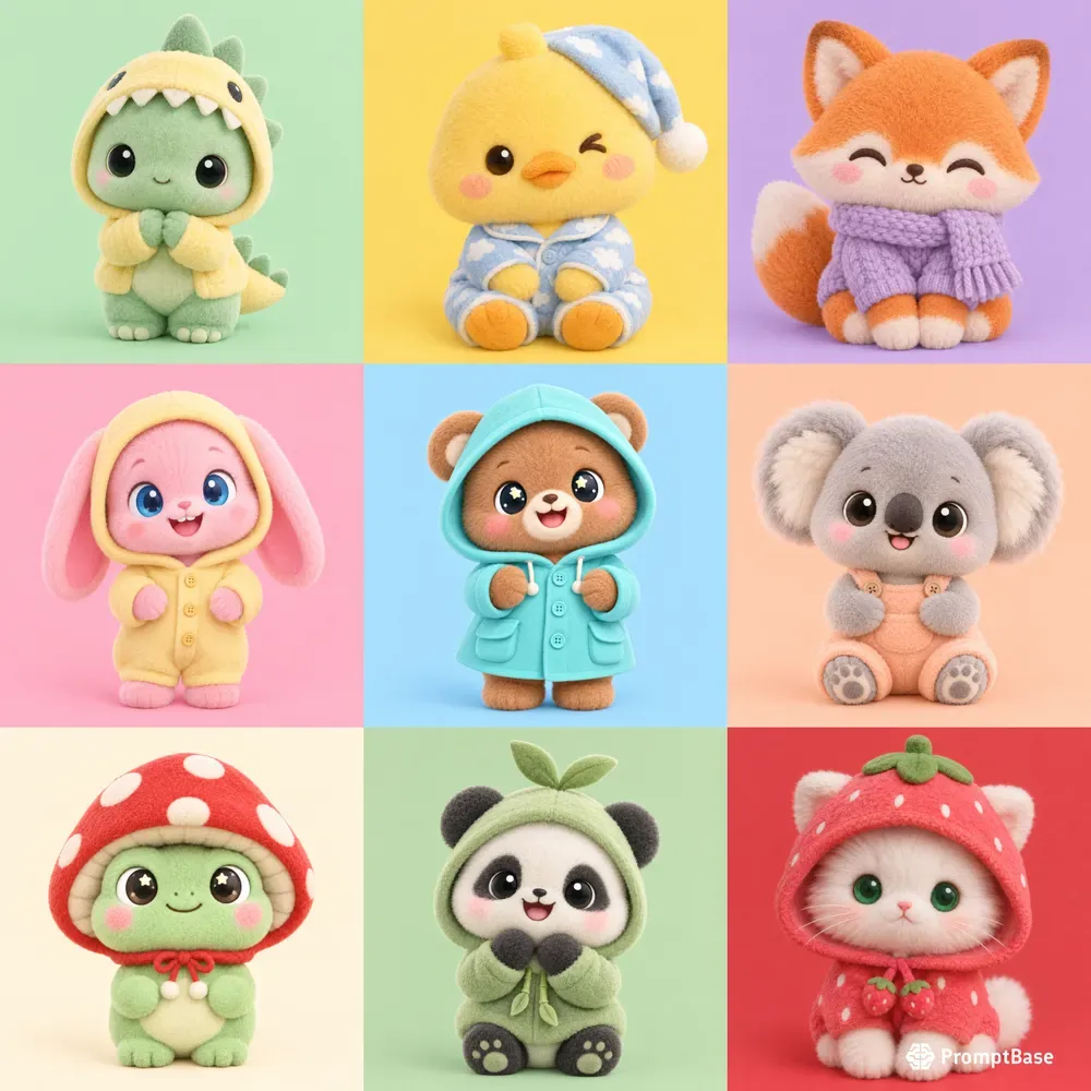 Fuzzy Plush 3D Character Avatars