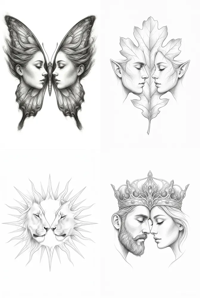Surreal Symmetrical Pencil Art Generator