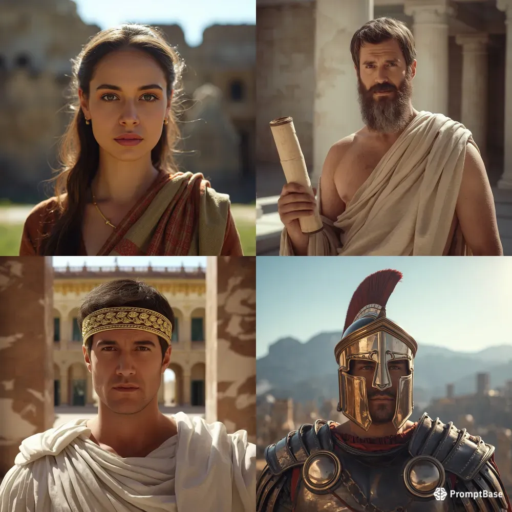 Bright Day Ancient Greek Roman Portraits