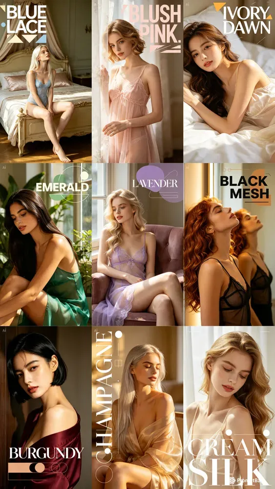 Intimate Sheer Lingerie Portraits