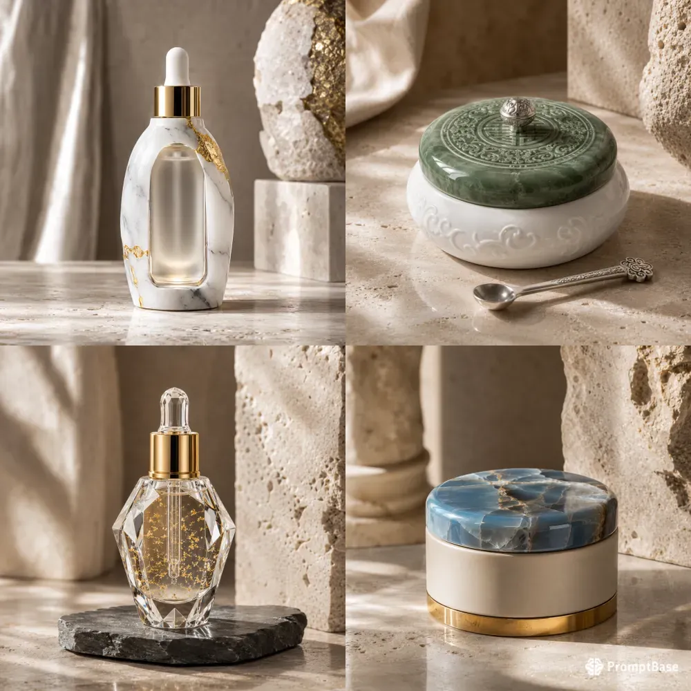 Commercial Artisan Beauty Bottle Mockups