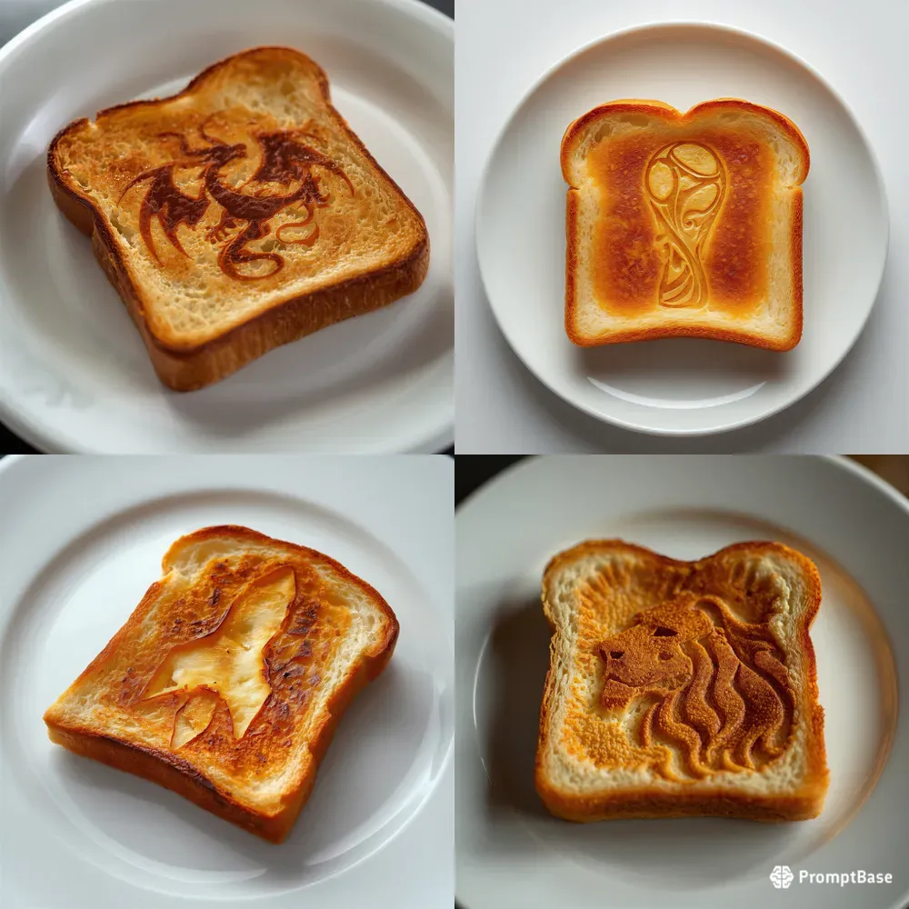 Gourmet Toast Art Generator