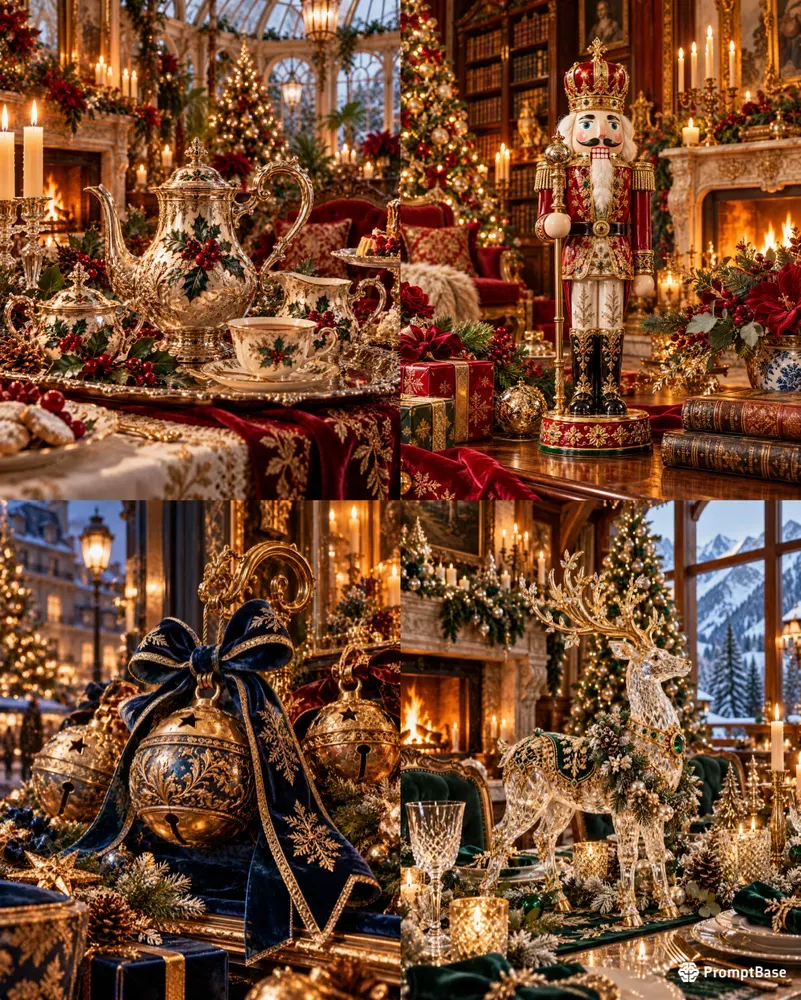 Luxury European Antique Christmas Assets