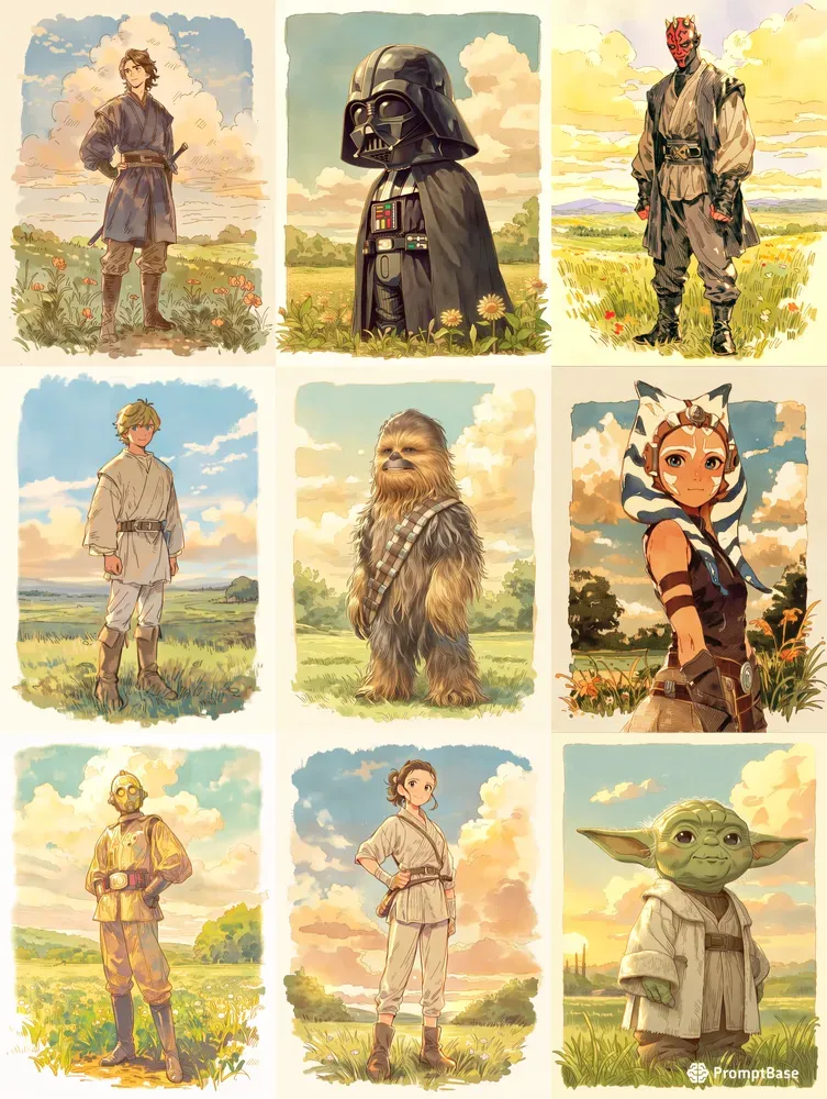 Star Wars Ghibli Inspired Fantasies