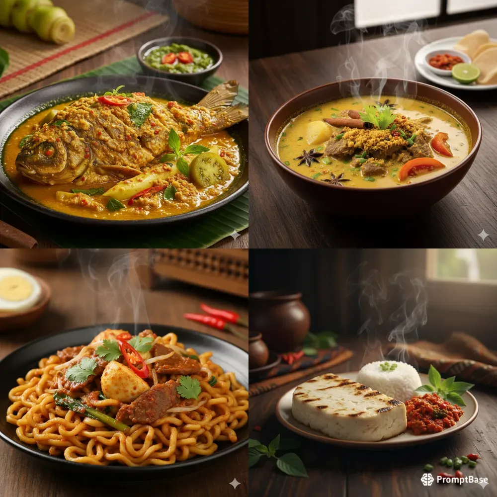 Sumatera Utara Dishes Stock Photos