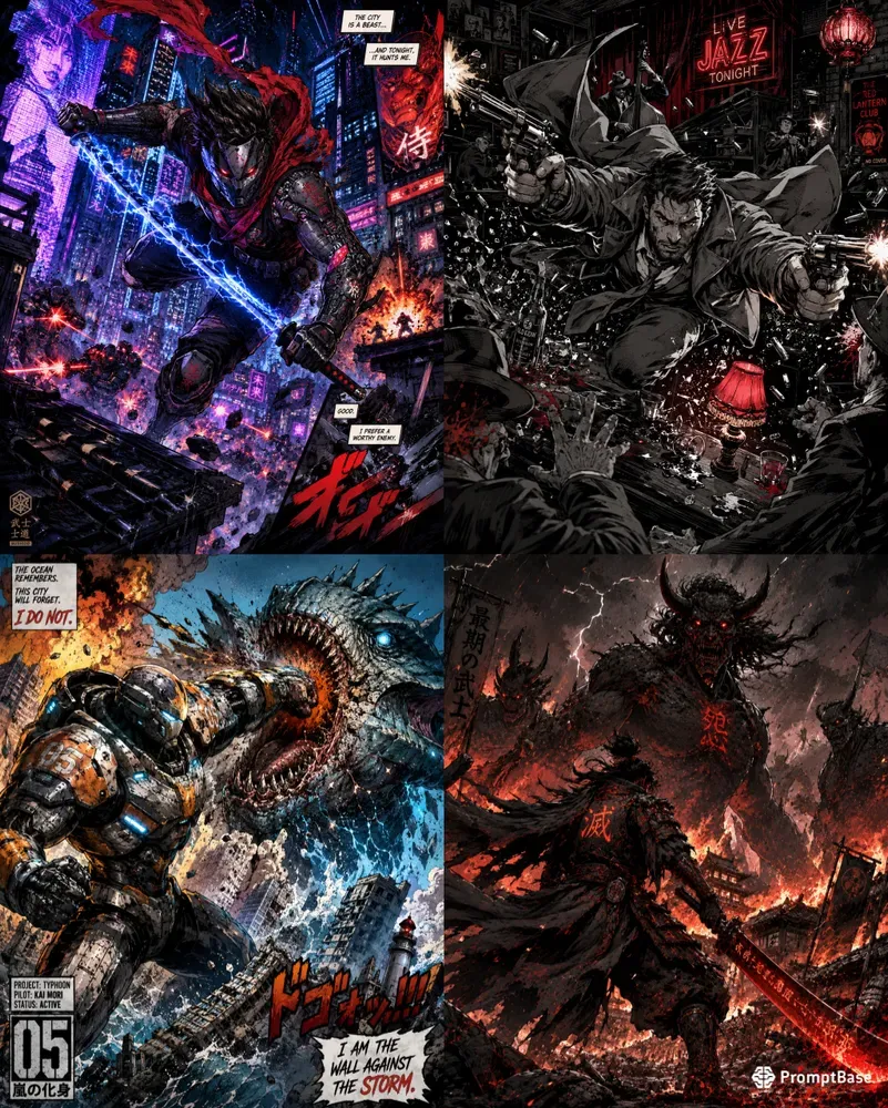 Cinematic Graphic Novel Art Generator