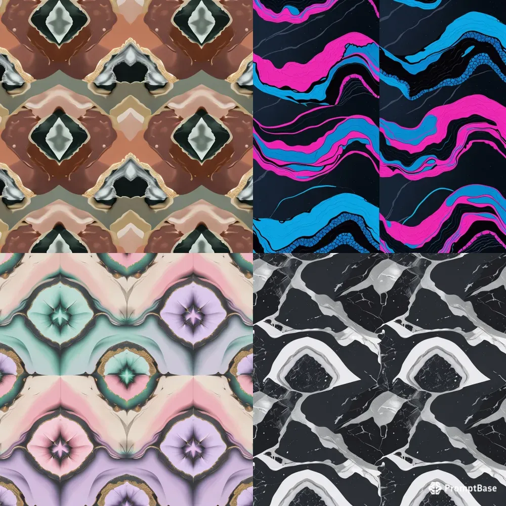 Seamless Boho Geode Pod Wallpapers