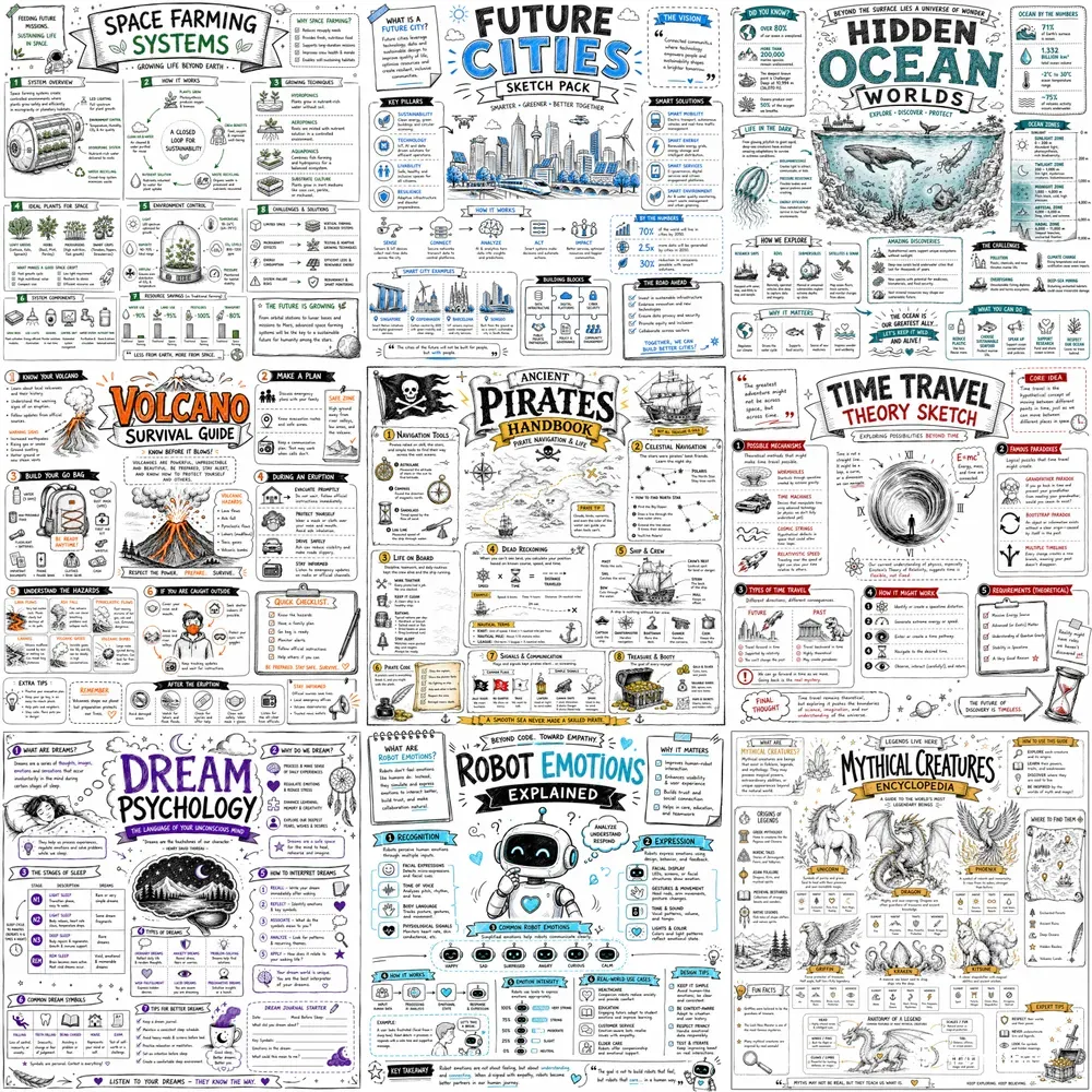 Handdrawn Whiteboard Infographic Kits