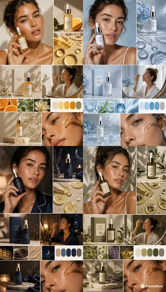 Skincare Campaign Visual Boards