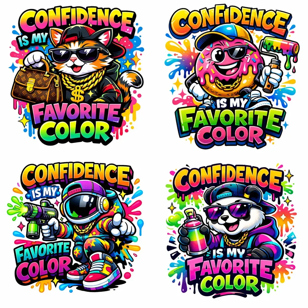 Confidence Streetwear Cartoon Designs