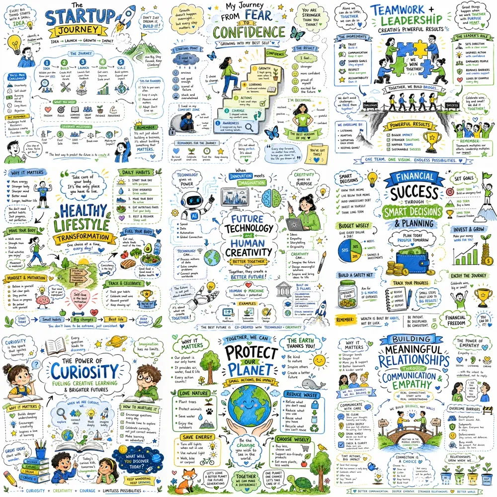 Hand Drawn Sketchnote Ideas