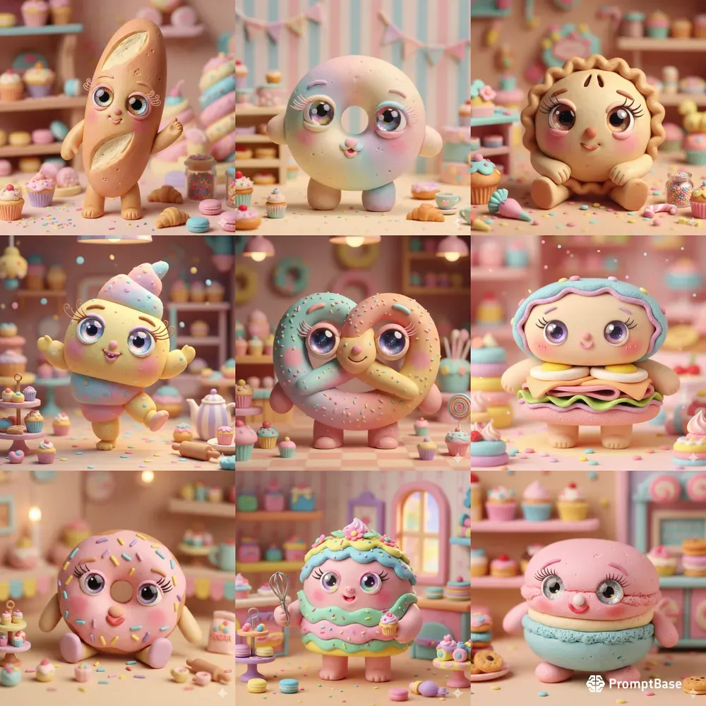 Sweet Clay Bread Character Worlds