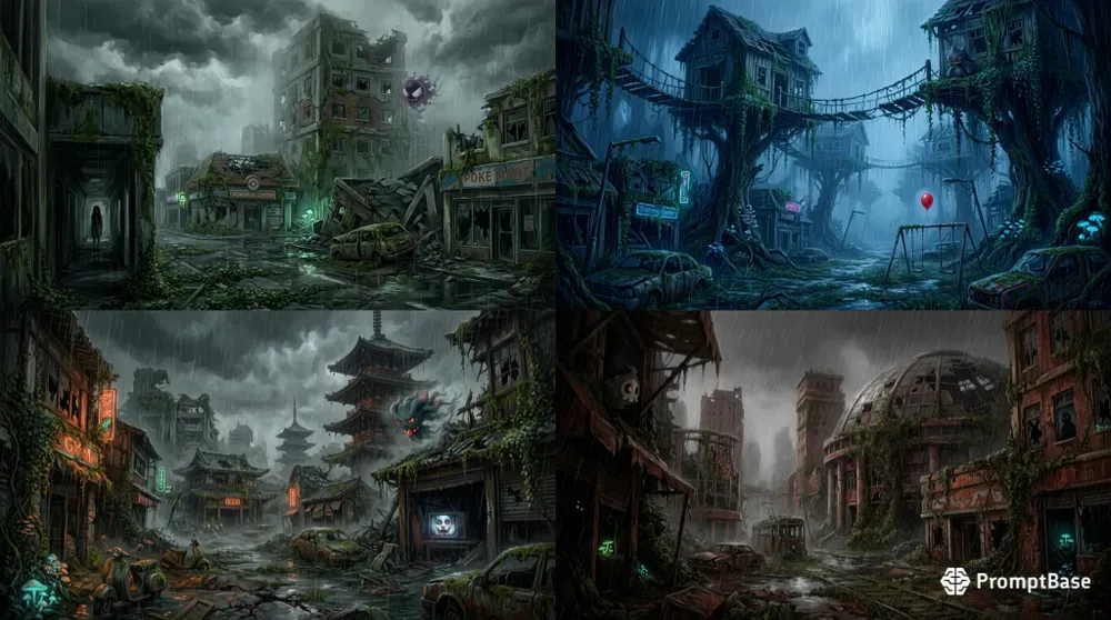 Dark Fantasy Abandoned Monster Worlds