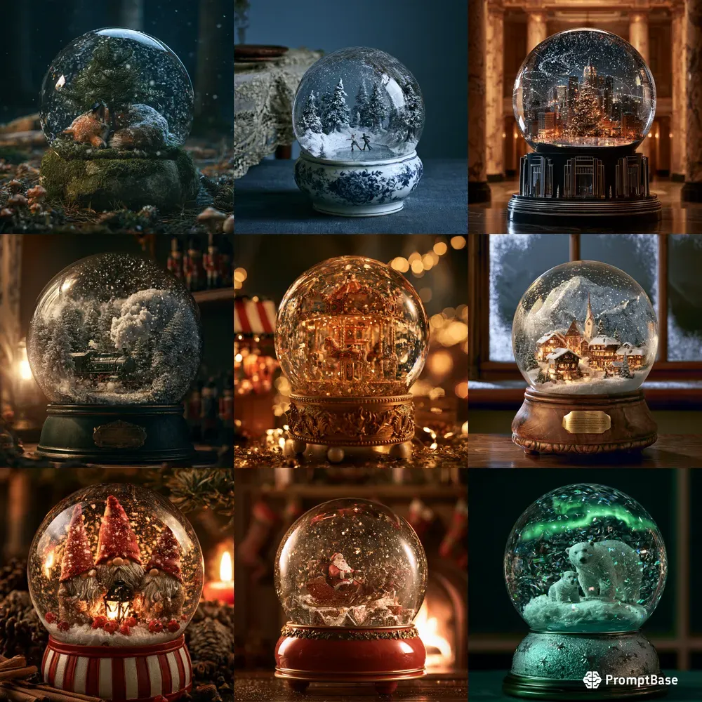 Christmas Snow Globe Generator