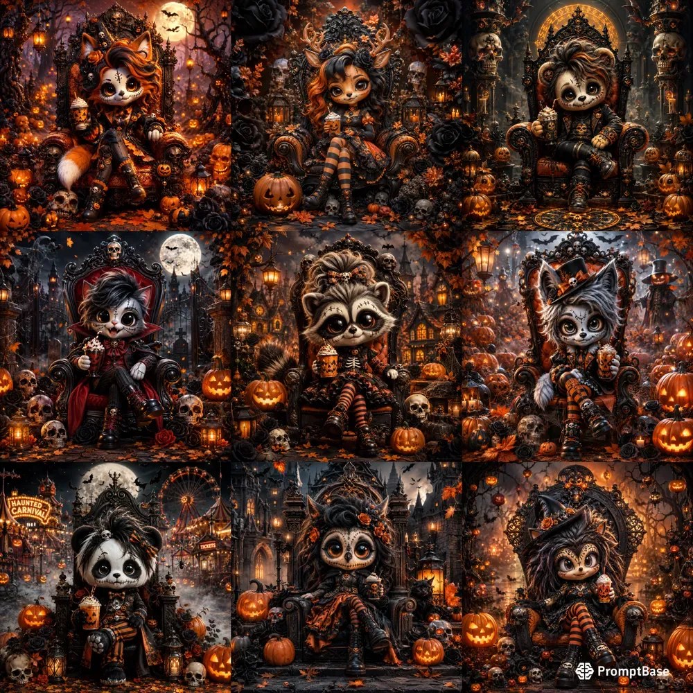 Cute Gothic Halloween Doll Creators