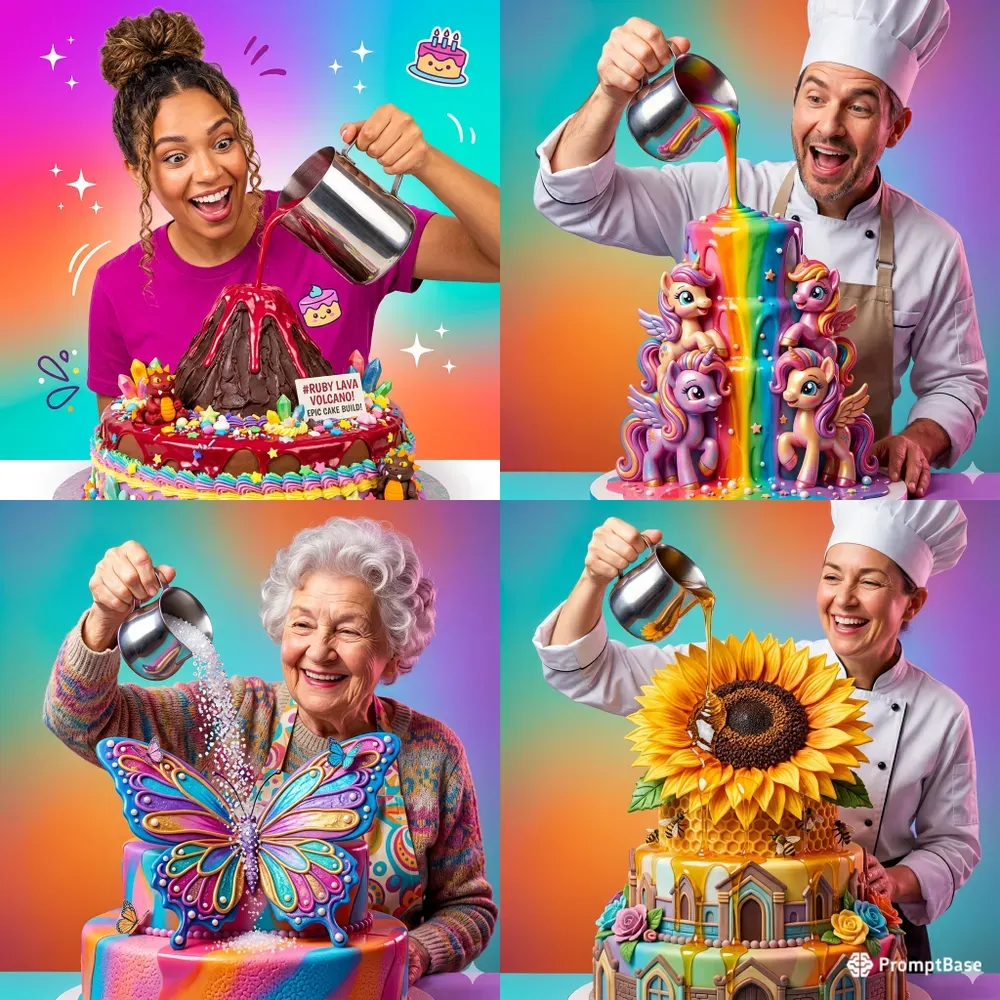 Magic Pour Cakes
