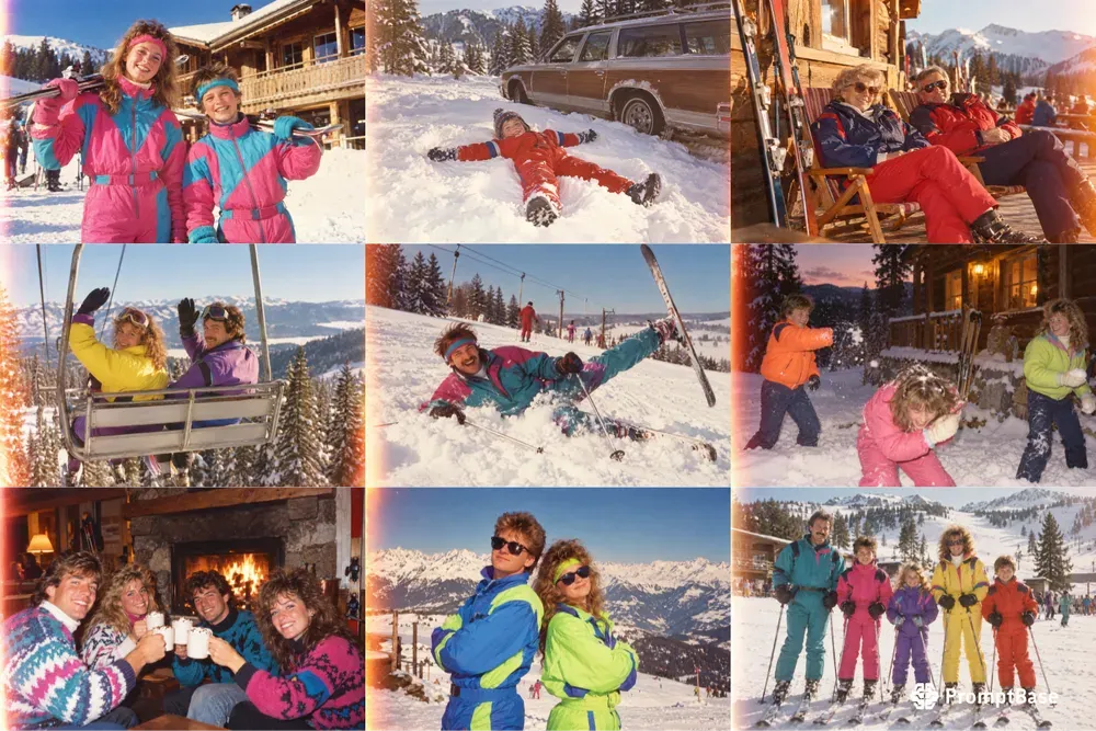 80s Ski Trip Photos