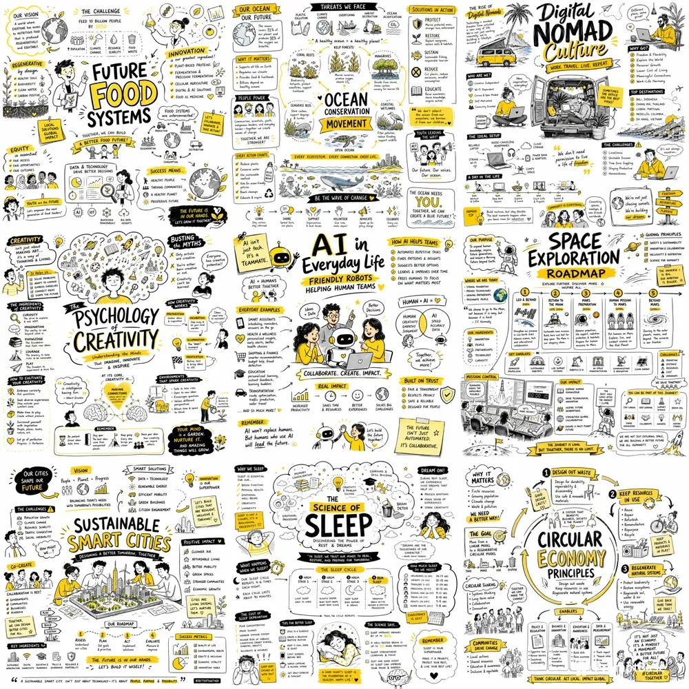 Sketch Notes Future Work Culture Hubs