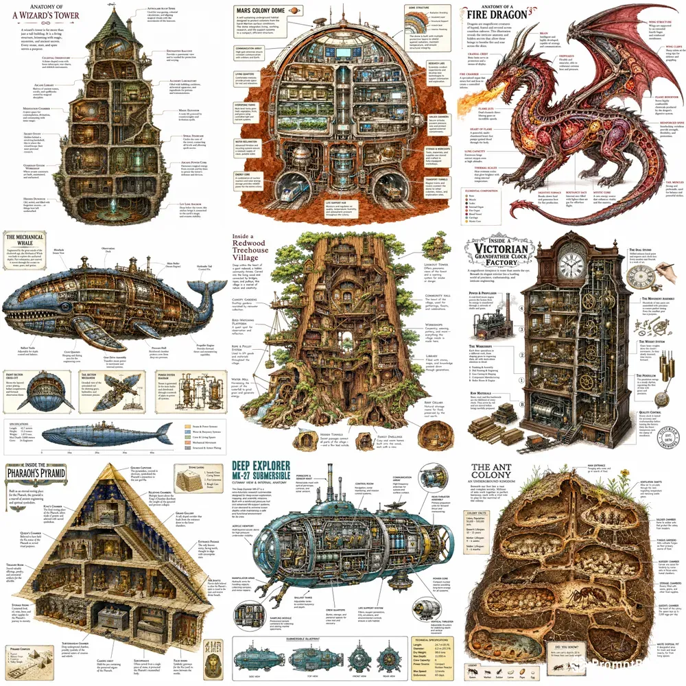 Vintage Crosssections