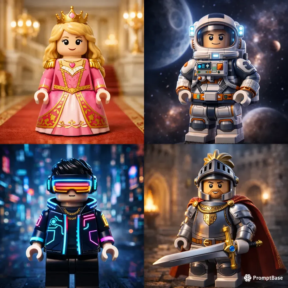 Lego Style Character Portraits