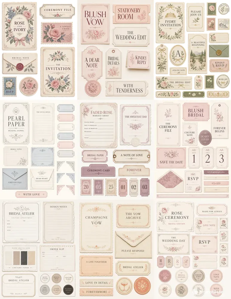 Romantic Bridal Stationeries