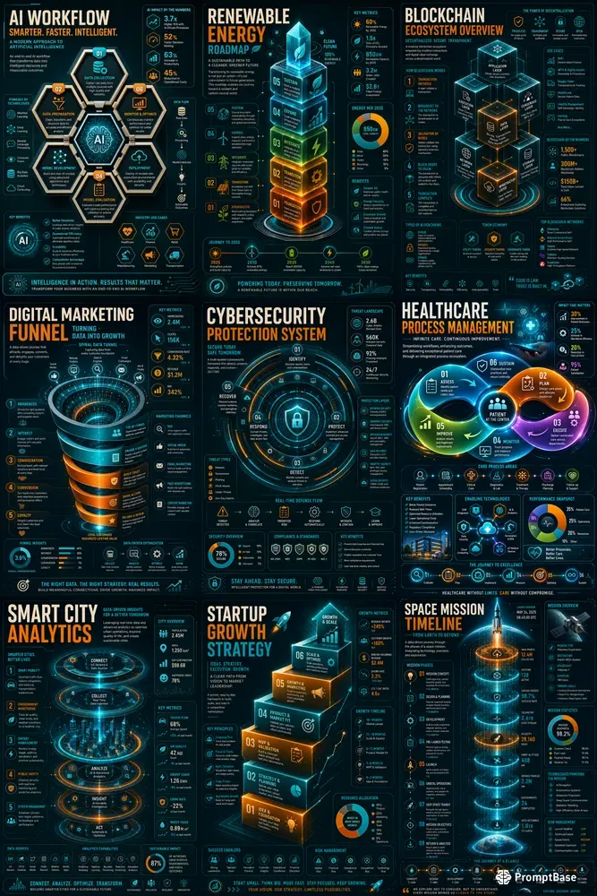 Modern Ribbon Infographic Generator