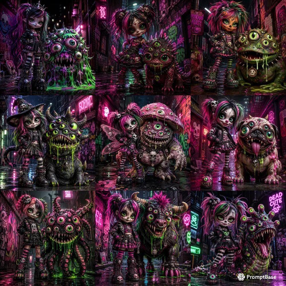 Creepy Gothic Doll Monster Bundles
