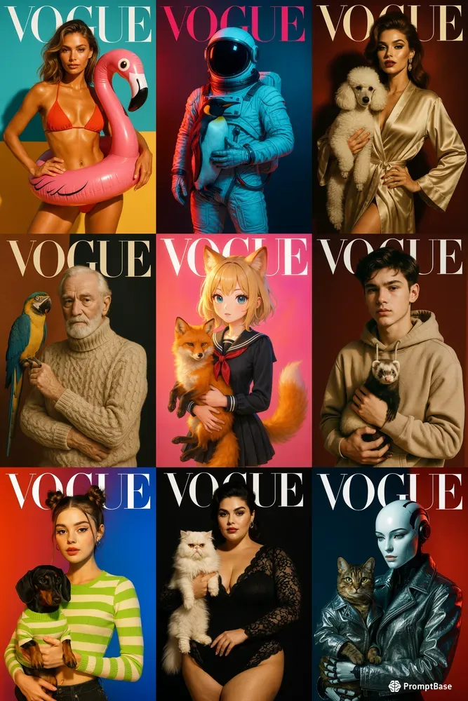 Vogue Style Pet Fashion Covers