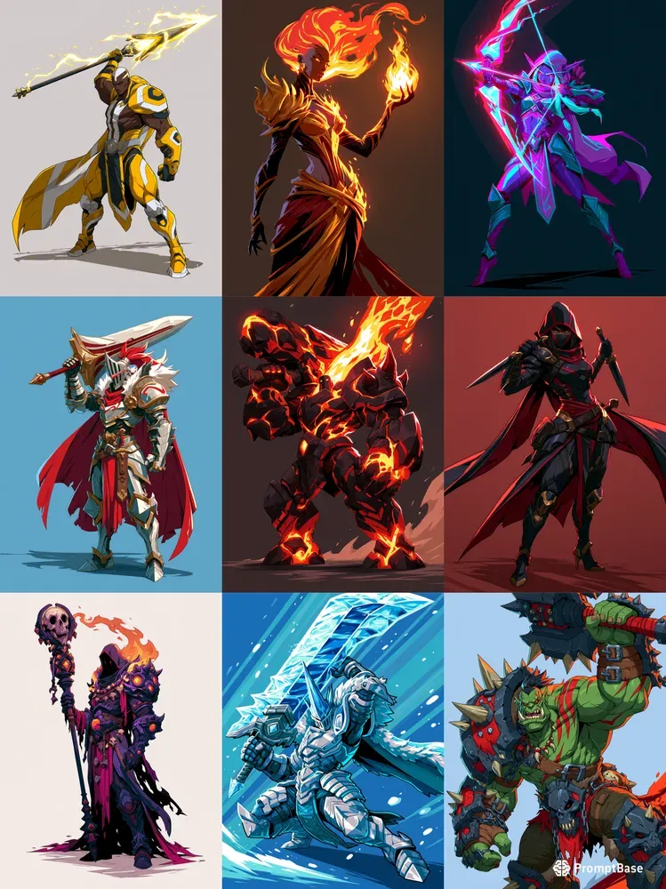 Anime Cel Shaded RPG Characters