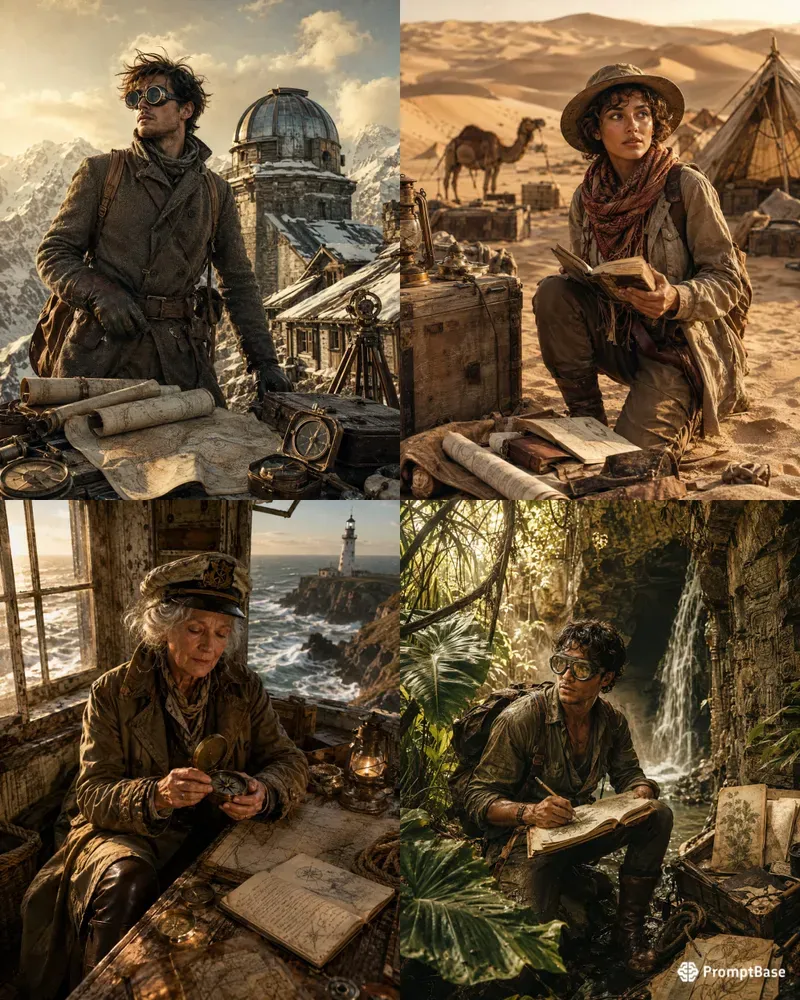 Cinematic Vintage Adventure Explorers