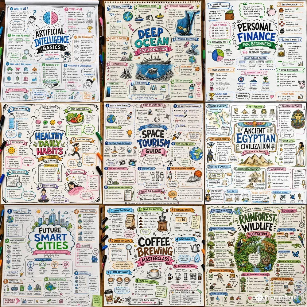 Creative Handdrawn Infographics