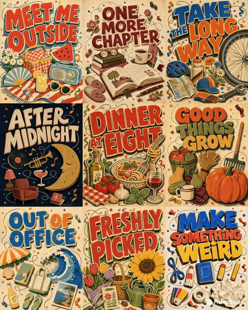 Retro Keepsake Parade Posters