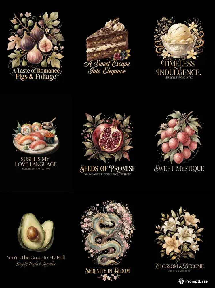 Luxury Golden Painterly Tshirt Designs