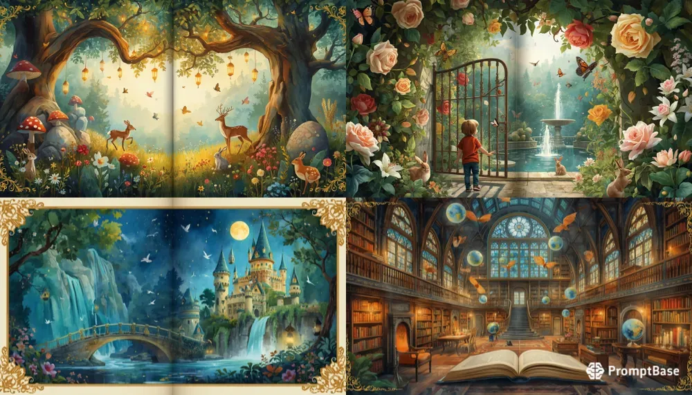 Fairytale Storybook Spread Generator