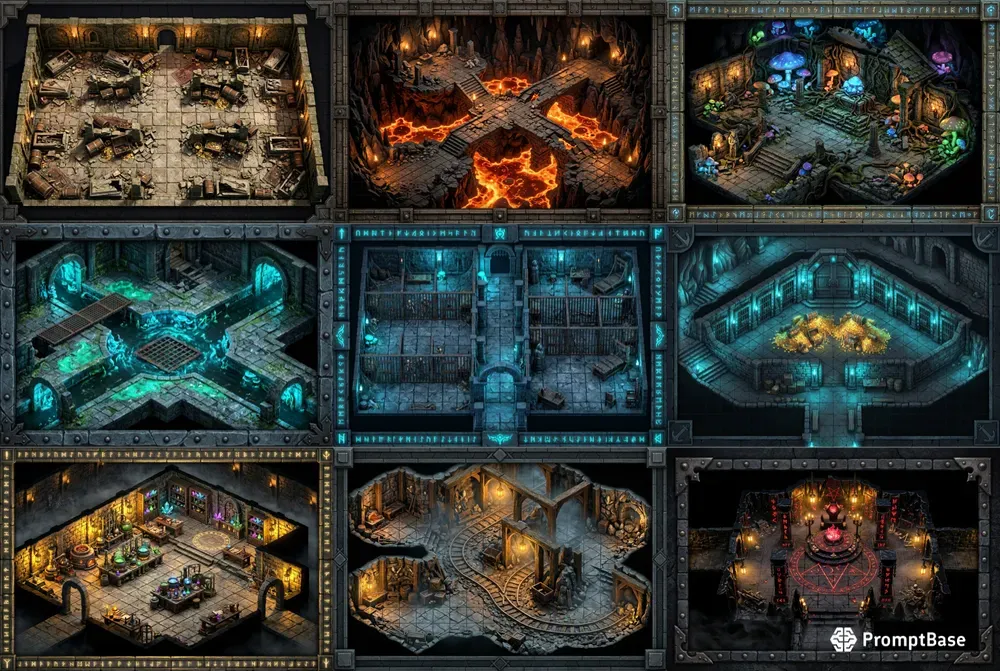 Isometric Tactical Dungeon Maps