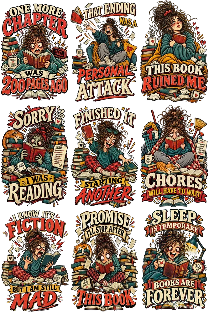 Funny Chaotic Reader Tshirt Designs