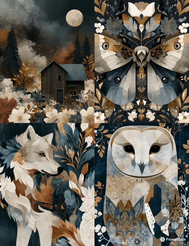 Forest Guardians Watercolor Junk Pages