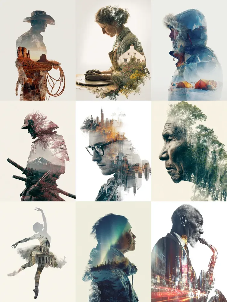 Double Exposures In Artistic Style