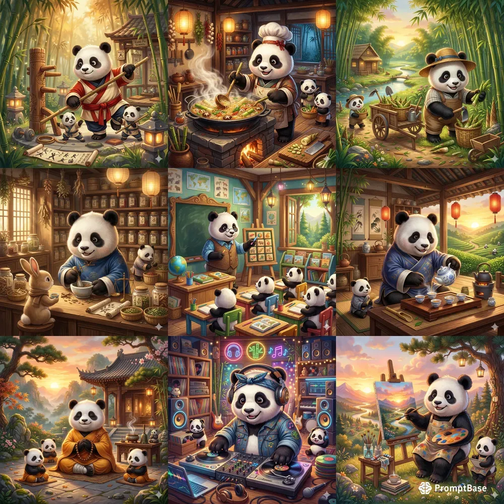 Cute Panda Jobs 59