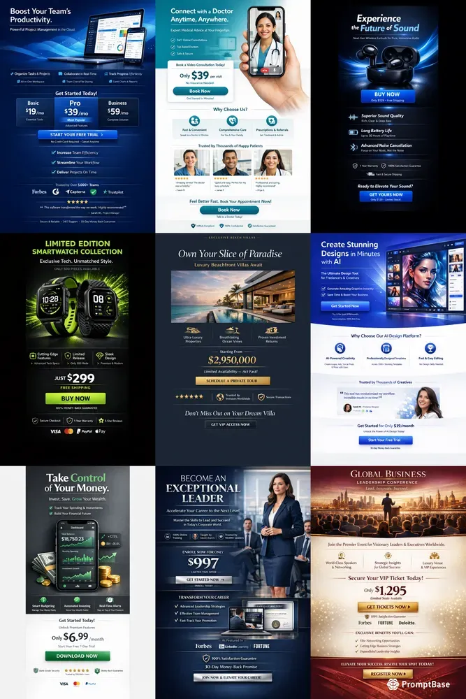 Premium Sales Landing Pages