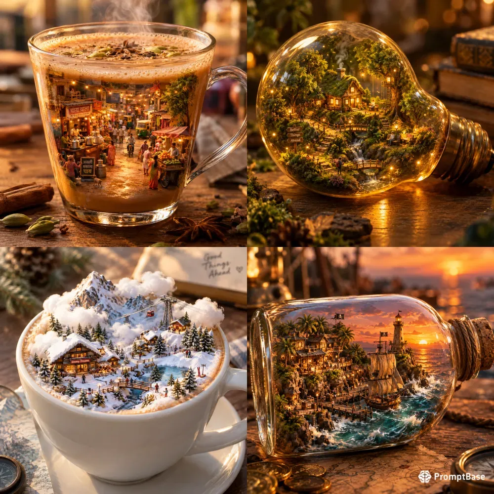 Tiny Worlds Inside Objects