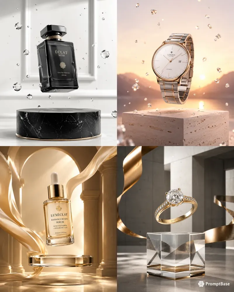 Luxury Floating Product Ad Generator