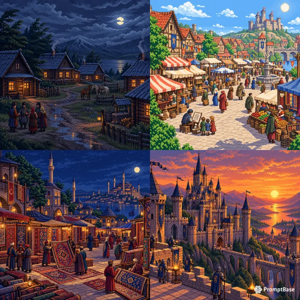 Pixel Village Scene Creators